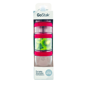 BLENDER BOTTLE GOSTAK PORTABLE SNACK CONTAINERS 4PAK