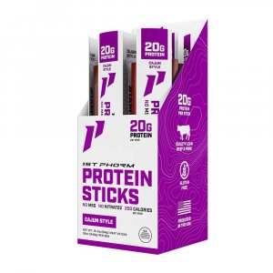 1ST PHORM PROTEIN STICKS (HIGH PROTEIN-NO ADDED MSG NO ADDED NITRATES) - Cajun Style, Box (15ct)