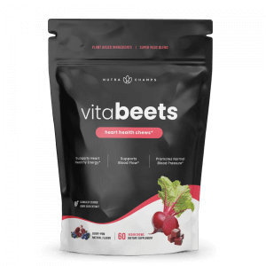 NUTRA CHAMPS VITABEETS HEART HEALTH CHEWS BERRY-POM NATURAL FLAVOR