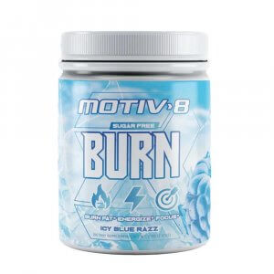 MOTIV-8 BURN SUGAR FREE (BURN FAT* ENERGIZE* FOCUS*) - Icy Blue Razz