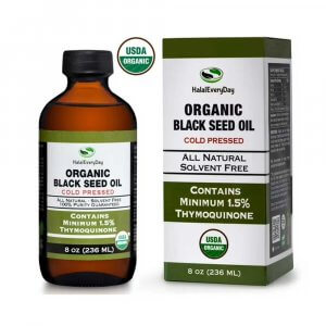 HALALEVERYDAY ORGANIC BLACK SEED OIL COLD PRESSED - 8oz
