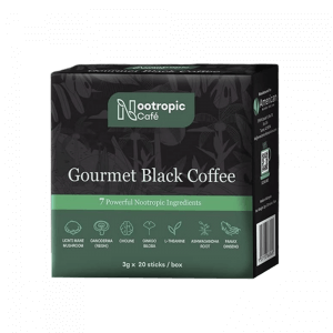 NOOTROPIC CAFE GOURMET BLACK COFFEE (7 POWERFUL NOOTROPIC INGREDIENTS 20 STICKS/BOX)